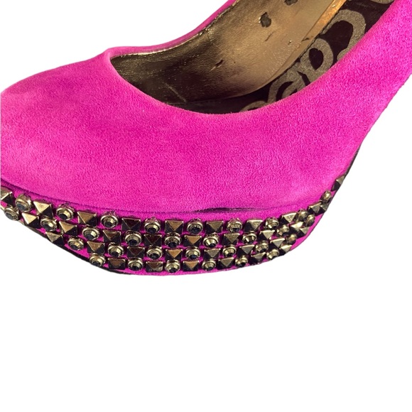 Sam Edelman Fuschia Platform Pumps - Picture 12 of 14
